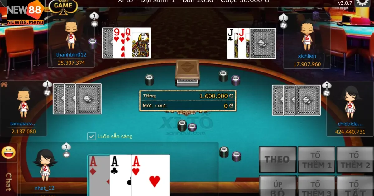Tìm hiểu về luật chơi game bài xì tố tại New88
